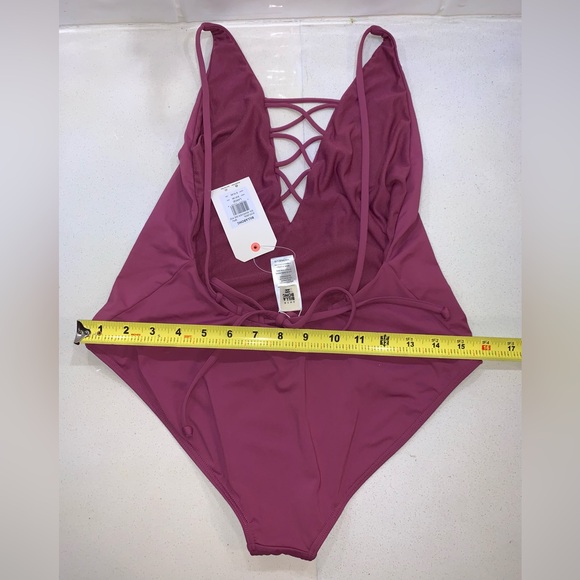 NEW Billabong Sol Searcher Sweet Plum One Piece Swimsuit • Womens Large - Picture 6 of 7